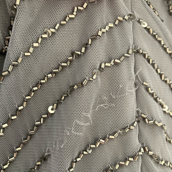 Adrianna papell beaded v neck dress size 6 - Picture 8 of 11